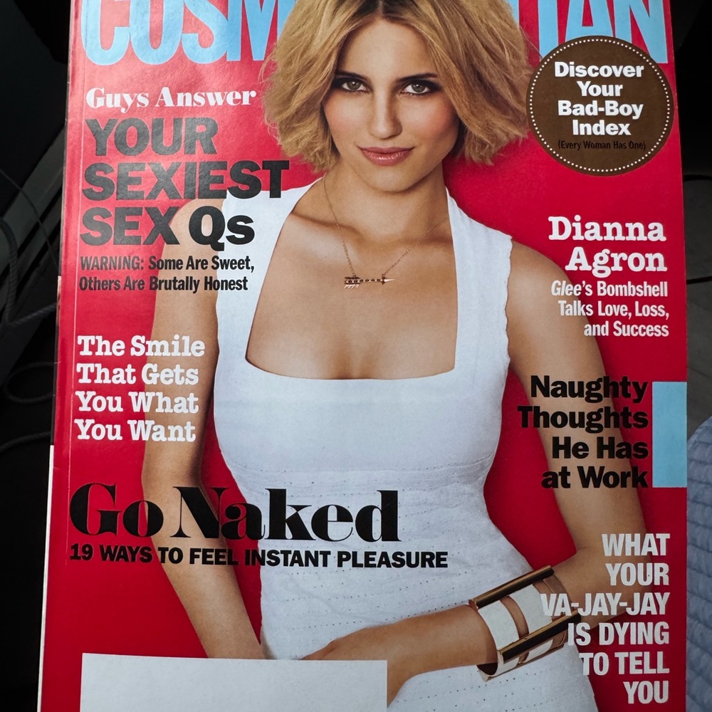Cosmopolitan Magazine with Dianna Agron Cover